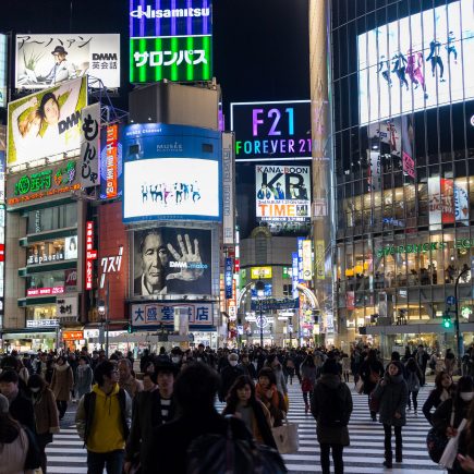 Shibuya Crossing at night