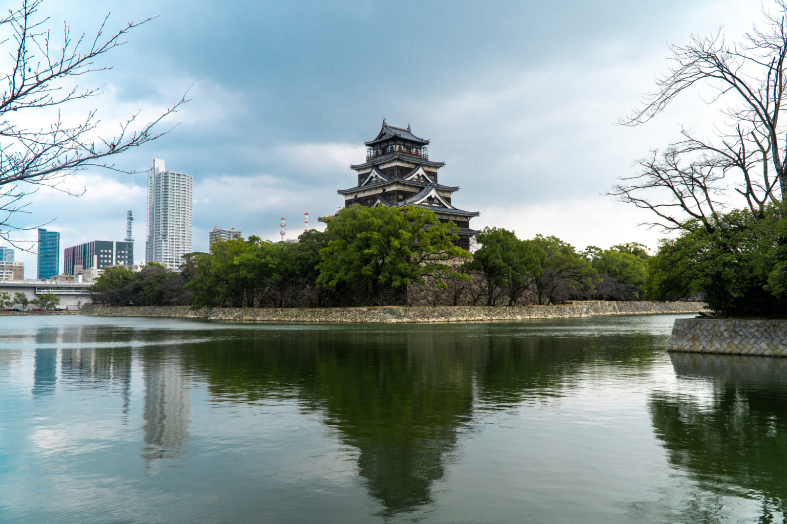 Hiroshima Castle Tourist in Japan